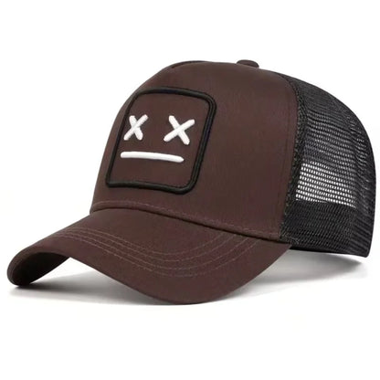Unisex XX Embroidery Baseball Net Caps Adjustable Casual Hats Spring and Summer Outdoor Sunscreen Hat