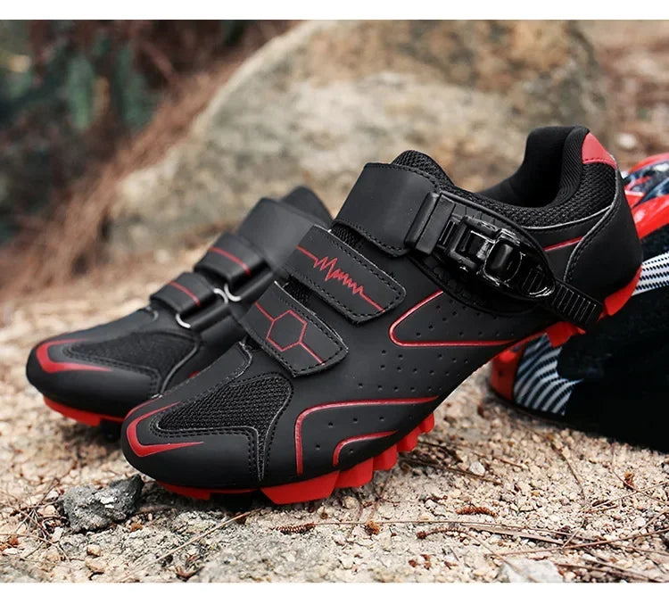 Unisex Hard Sole Cycling Shoes – 4-Season Road Bike Lock Pedal Shoes for MTB Outdoor Sports