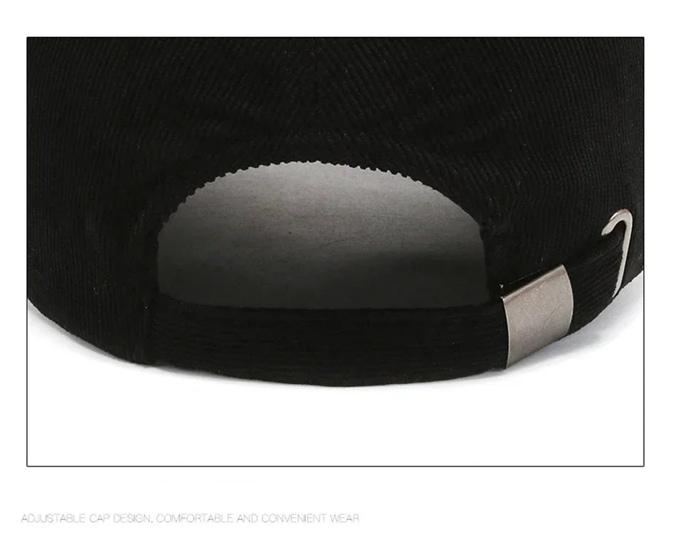 Trendy ArmyGreen Winter Baseball Caps For Men Luxury Women Corduroy Cap Snapback Hip Hop Trucker Hats Casquette Homme