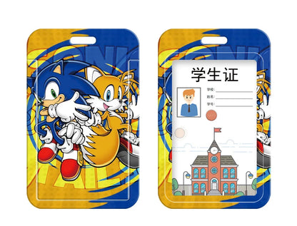 3pcs/set Sonic Anime Student Backpack Double Shoulder Bag Hedgehog Shoulder Bag Shadow Pencil Case Study Set School gift