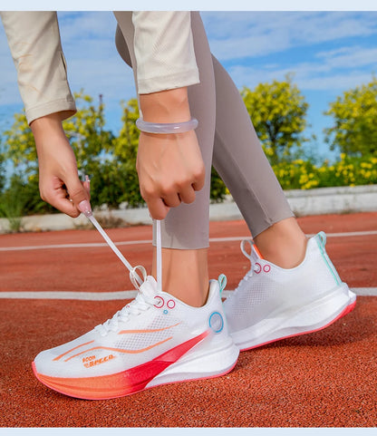 Men's Carbon Board Running Shoes Marathon Long-Distance Running Sports Shoes Support Stable Casual Women's Breathable Running Shoes