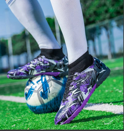 Size 34-46 Men's FG/TF Football Boots Futsal Professional Unisex Kids Soccer Training Outdoor Boys Football Sneakers