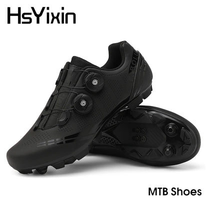 MTB Cycling Shoes Breathable Men’s and Women’s Off-Road Mountain Bike Cycling Shoes Self-Locking Speed Mountain Bike Pedal Shoes