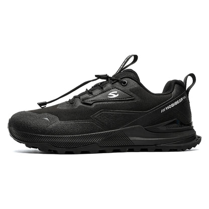 HOBIBEAR Hiking Walking Shoes for Men and Women, Elastic Band, Non-Slip Sneakers, Comfortable Outdoor Travel Running Shoes