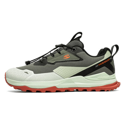 HOBIBEAR Hiking Walking Shoes for Men and Women, Elastic Band, Non-Slip Sneakers, Comfortable Outdoor Travel Running Shoes