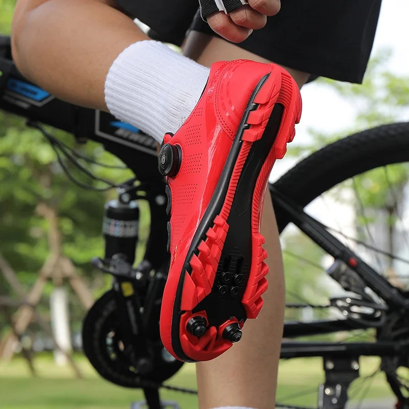 Herren-Mountainbike-Schuhe MTB, atmungsaktiv, rutschfest, hohe Härte, geeignet für Outdoor-Straßenrennen und Mountain-Offroad-Fahrten 37-46
