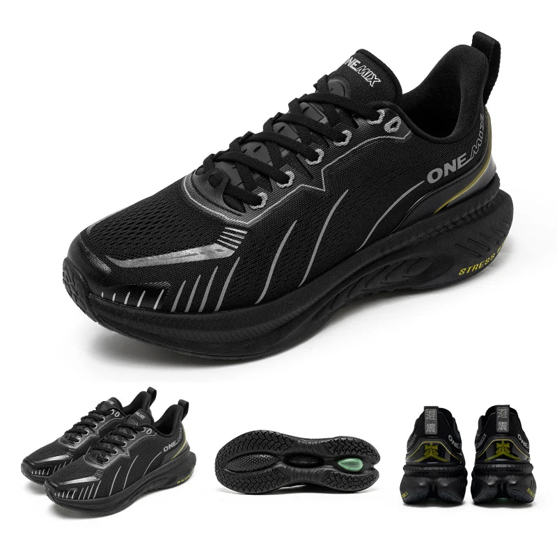 ONEMIX New Cushioned Running Shoes for Women Fall Winter Heavy Runners Lace-Up Women’s Jump Rope Dance Non-Slip Outdoor Sneakers