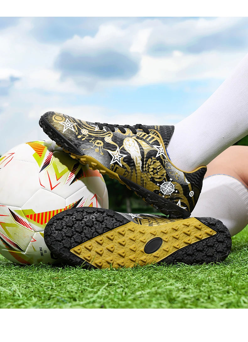 New Men’s Soccer Shoes Boys Original Football Shoes TF/AG Indoor Professional Football Field Boots Society Cleats Sneakers Non-Slip