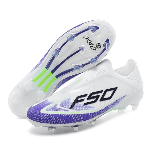 New Men Soccer Shoes Hot-selling Grass Cleats High-quality Match Outdoor Football Boots Non-Slip Boys Sneakers High-top Light