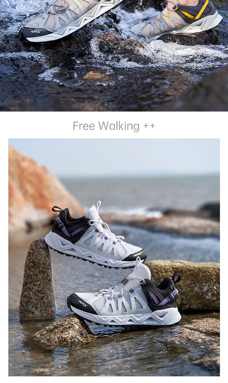 RAX Upstream Aqua Shoes for Men Outdoor Sports Sneakers Male Outdoor Summer Beach Sandals Fishing Shoes Swimming Shoes
