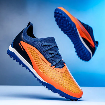 Nuove scarpe da calcio da uomo per esterno, traspiranti, antiscivolo, con tacchetti lunghi, per allenamento e partita, comode anche per ragazzi