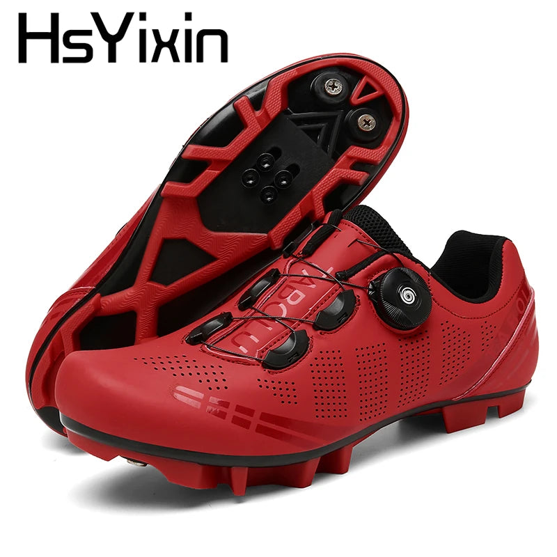 MTB Cycling Shoes Breathable Men’s and Women’s Off-Road Mountain Bike Cycling Shoes Self-Locking Speed Mountain Bike Pedal Shoes