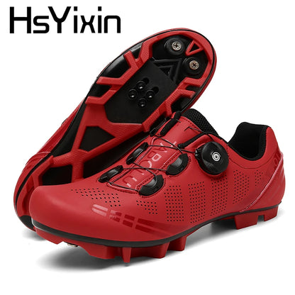 MTB Cycling Shoes Breathable Men’s and Women’s Off-Road Mountain Bike Cycling Shoes Self-Locking Speed Mountain Bike Pedal Shoes