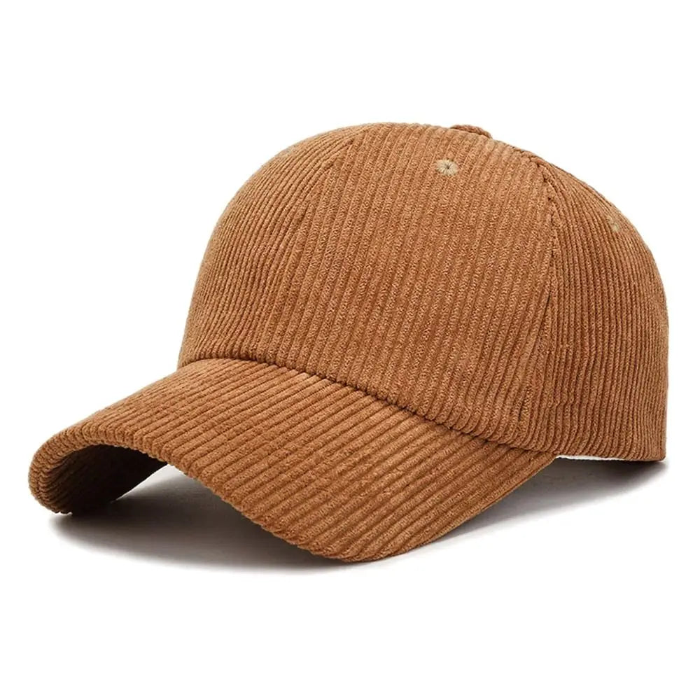 Unisex Corduroy Corduroy Baseball Cap Adjustable Sun Hat Hip Hop Cap Men