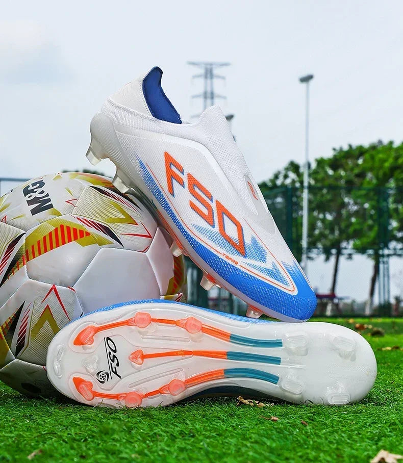 New Men's Soccer Shoes Hot-Selling Grass Cleats High-Quality Match Outdoor Football Boots Non-Slip Boys High-Top Lightweight Sneakers