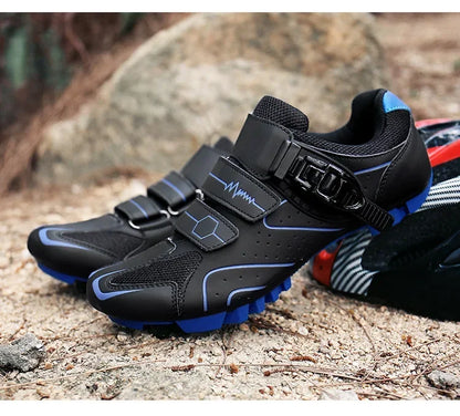 Unisex Hard Sole Cycling Shoes – 4-Season Road Bike Lock Pedal Shoes for MTB Outdoor Sports