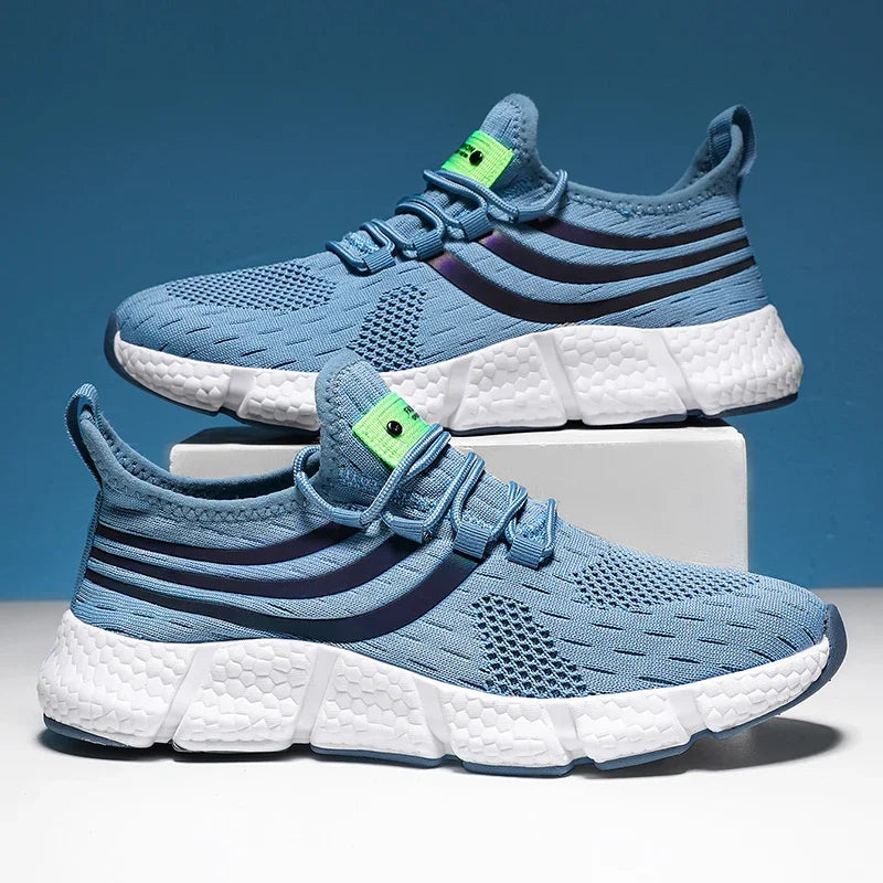 Men's Casual Sports Shoes Breathable Lightweight Sneakers Anti-Slip Flats Outdoor Running Walking Tennis Athletic Jogging Shoes