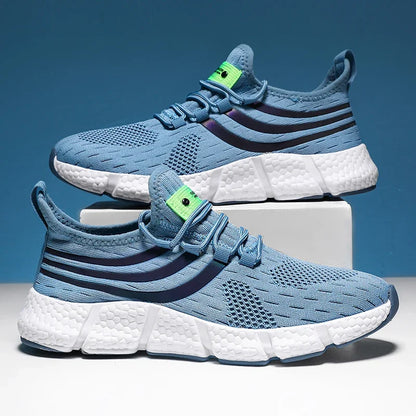 Men's Casual Sports Shoes Breathable Lightweight Sneakers Anti-Slip Flats Outdoor Running Walking Tennis Athletic Jogging Shoes