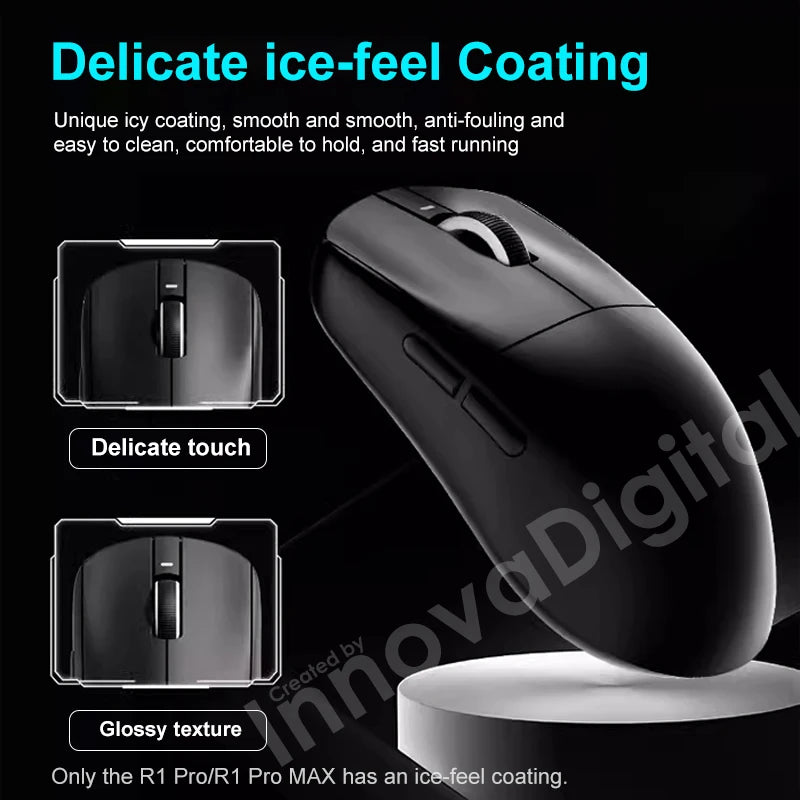Ratón gaming inalámbrico ATK VXE Dragonfly R1 Pro MAX PAW3395 R1 SE Plus personalizado para esports y FPS, recargable y ligero