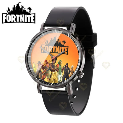Wrist Watch F-Fortnite Cook Watch Trend Fashion Creative Quartz Student Watches Battle Game Figure Model Kids Birthday Gift