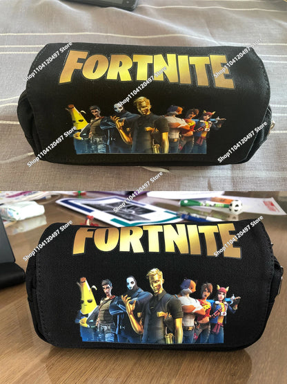 Fortnited Student Pencilcase Large Capacity Pencil Case Kids Toys Pen Bag School Supplies Stationery Pouch Boys Game Gifts