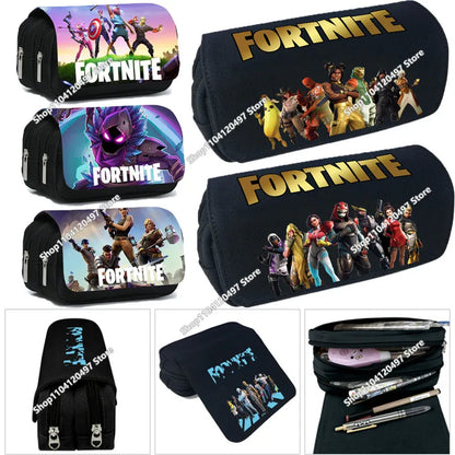 Victory Royale ученически несесер за момчета и момичета, Fortnite, голям капацитет, Peely, Llama Hero, детска кутия за химикалки, чанти за деца и тийнейджъри