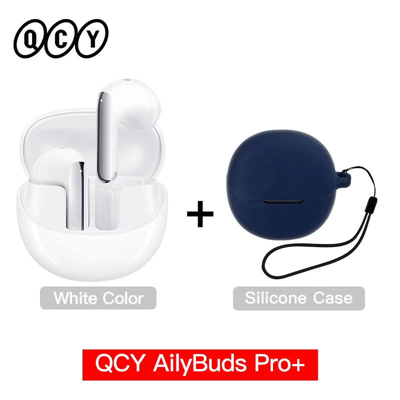 QCY HT10 AilyBuds Pro+ ANC Wireless Earbuds – Hi-Res LDAC Bluetooth 5.3 Earbuds, 6 Mic AI HD Call, Adaptive Noise Cancelling TWS Earphones with Multipoint Connection