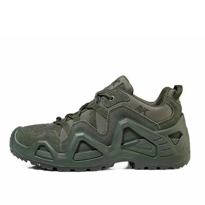 Lynjacye Mid-Cut Green Combat Boots Men Women Size 39-46 Outdoor CS Training Hiking Shoes Desert Ankle Climbing Bota Masculina