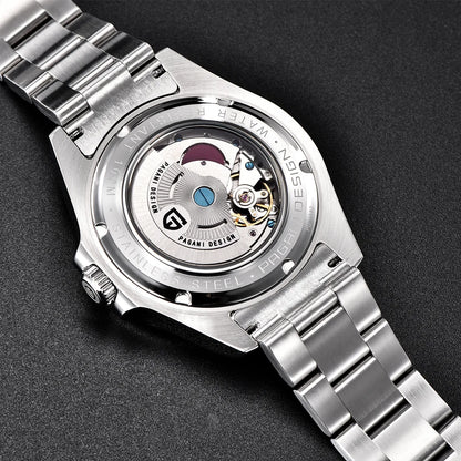 Pagani Design 2026 Nuevo reloj de buceo para hombre 42mm zafiro mecánico automático GMT 100m resistente al agua PD1682