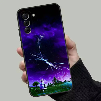 Funda de teléfono M-Midas F-Fortnite para Samsung Galaxy A13,A21s,A22,A31,A32,A52,A53,A71,A80, carcasa blanda negra