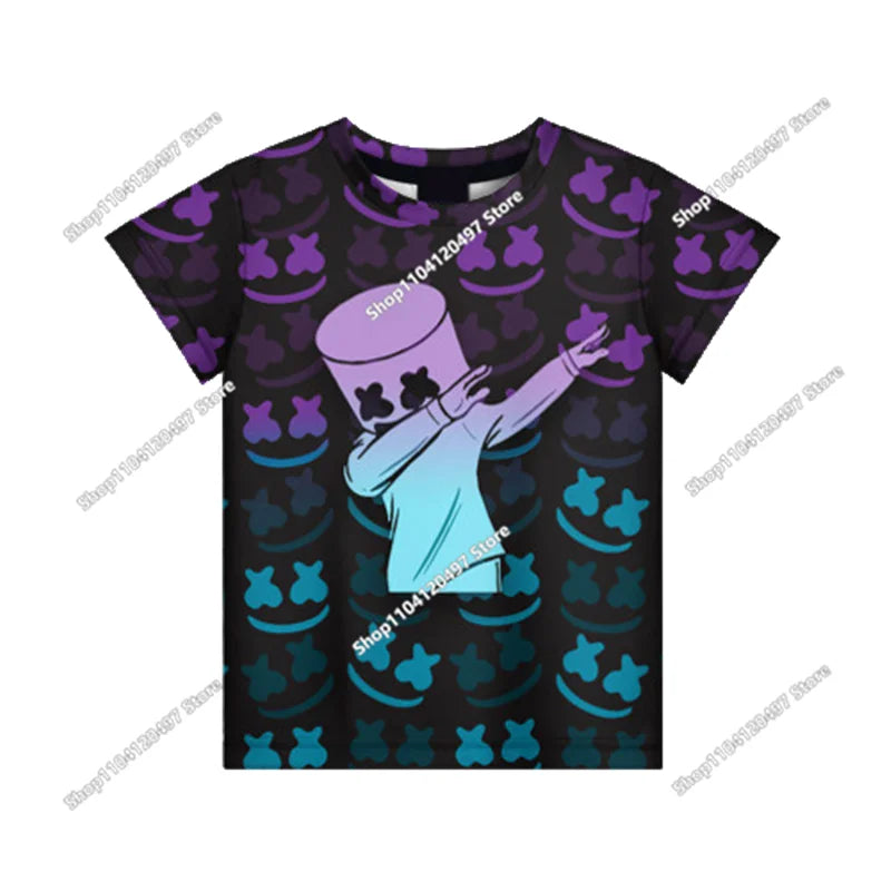 Fortnite 3D Printed Short Sleeve T-Shirt Game Cartoon Print Battle Royale Adult Kid Clothes Kids T-shirt Harajuku T-shirt