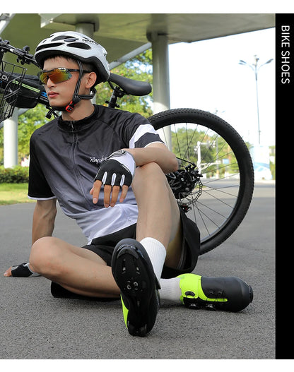 Ultra-Light Cycling Shoes, Breathable and Lightweight, SPD-Compatible Hard Soles for Road Mountain Bike Competition Training