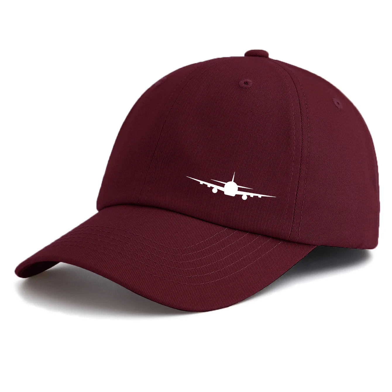 1pc Airplane Print Baseball Cap for Adults,Minimalist Retro Style Casual Soft Adjustable Dad Hat,Perfect As Gift