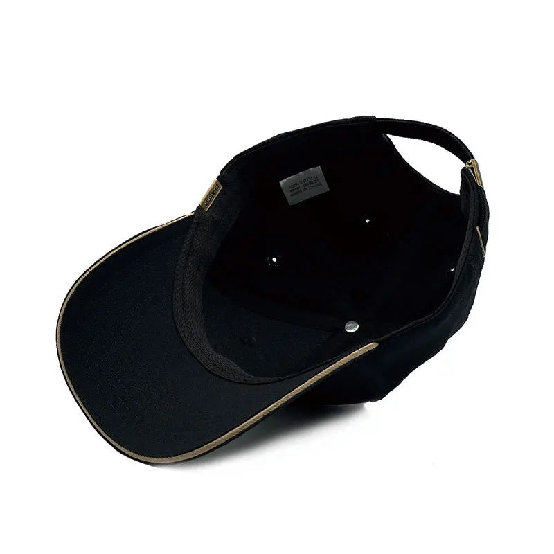 2026 New Men's Big Size Outdoor Sun Protection Baseball Cap, Hard Top Slim Face Fashion Peak Hat Unisex