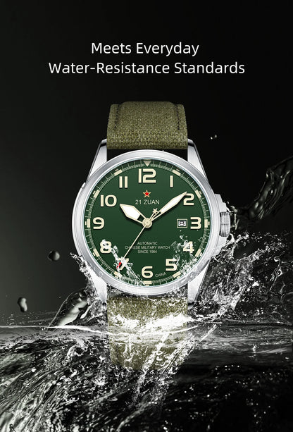 Seagull D581 Men's Automatic Mechanical Watch Military Retro Fashion Clock  Luminous Waterproof Sport Wristwatch Mens Gift