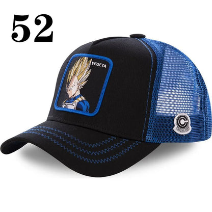 New Dragon Ball DRAGONBALL Mesh Cap Cartoon Mesh Cap Men And Women Baseball Cap Fashion Patch Trucker Cap
