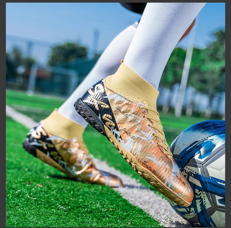Size 34-46 Men's FG/TF Football Boots Futsal Professional Unisex Kids Soccer Training Outdoor Boys Football Sneakers
