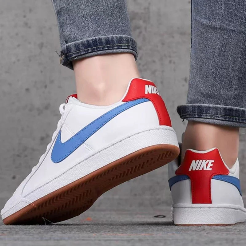 Nike Court Royale Sports Comfortable Low-Top Kids' Sneakers White Blue Red 833535-109