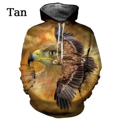 US-Adler-Grafik-Hoodie für Herren, 3D-Weißkopfseeadler-Print, Hoodies für Damen, Pullover, Harajuku-Fashion, Y2K-Tops, Hoody-Sweatshirts