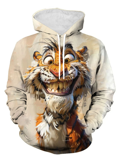 Animal Wolf Graphic Men's Fashion 3D Print Outdoor Hoodie Streetwear Hoodies Hooded Front Pocket Designer Hoodie Sweatshirt