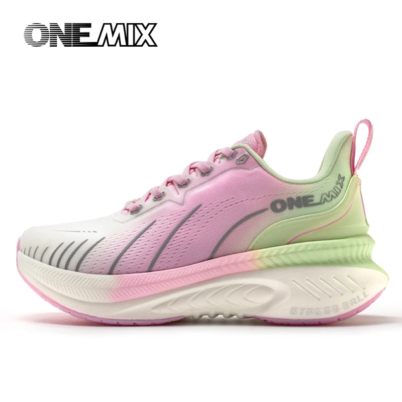 ONEMIX Nuove scarpe da running ammortizzate da uomo, adatte a runner pesanti, stringate, sportive da donna, antiscivolo, outdoor, sneakers atletiche da uomo