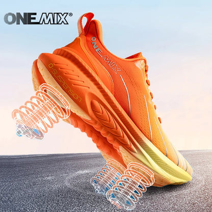 ONEMIX New Cushioned Running Shoes for Women Fall Winter Heavy Runners Lace-Up Women’s Jump Rope Dance Non-Slip Outdoor Sneakers