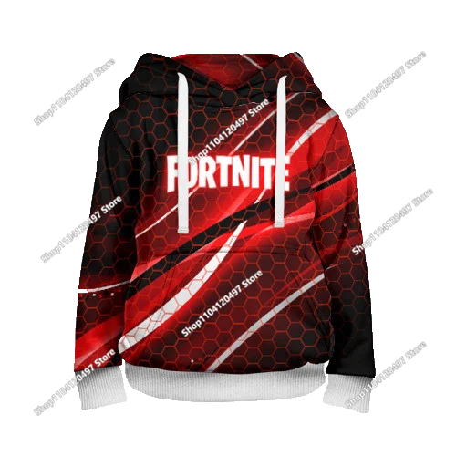 Fortnite косплей худита за деца и възрастни, унисекс суитшърт с качулка, ежедневни униформи и костюми за Хелоуин
