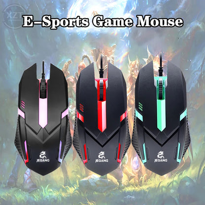 USB Wired Mini Gaming Mouse 1000 DPI Optical 3 Button RGB USB Wired Mouse for PC Desktop Laptop Computer Gamer