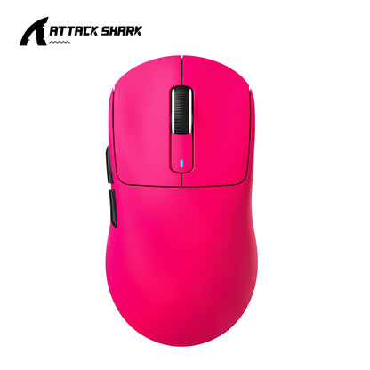 Mouse ATTACK SHARK X3 trimodo 1K Hz, mouse inalámbrico Bluetooth X3Pro 4K Hz ligero, PAW3395, velocidad móvil 650IPS