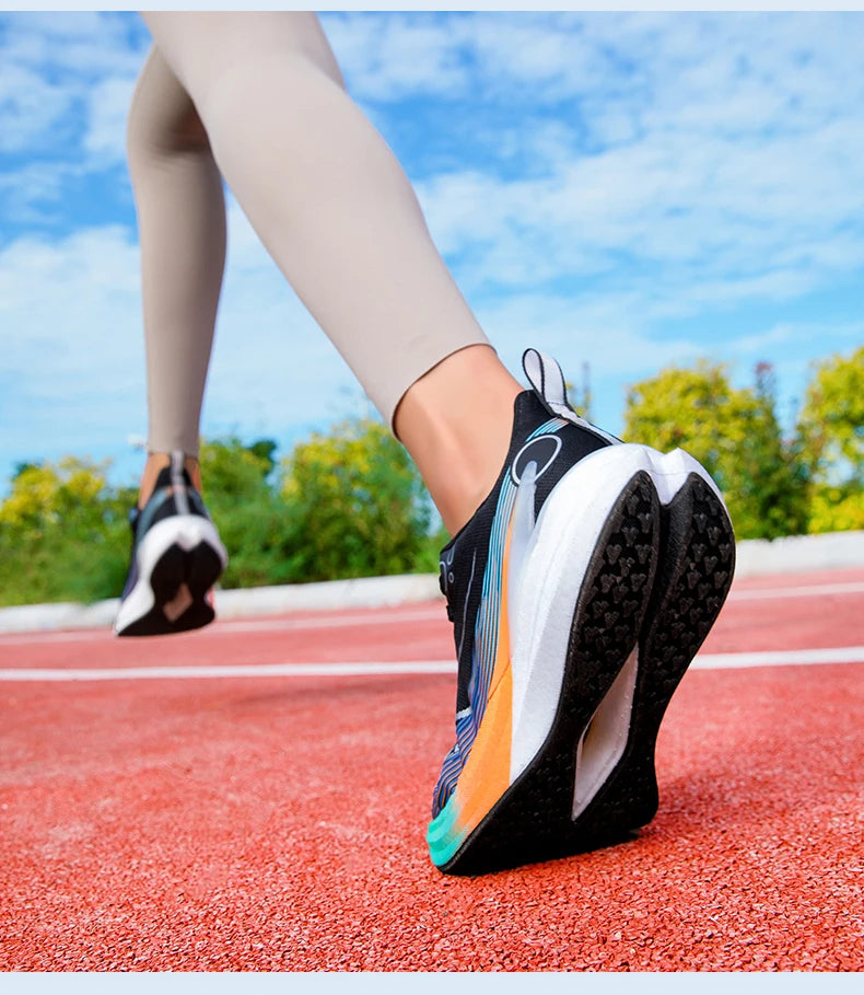 Scarpe da corsa marathon professionali da uomo e donna 2025 con piastra in carbonio, ammortizzazione, ultra leggere, supporto stabile, scarpe sportive