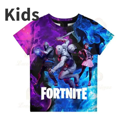 Camiseta 3D Red Jade Fortnite Anime Battle Royale para hombre, mujer y niños - Camiseta Pelly, regalo de cumpleaños para niñas y niños
