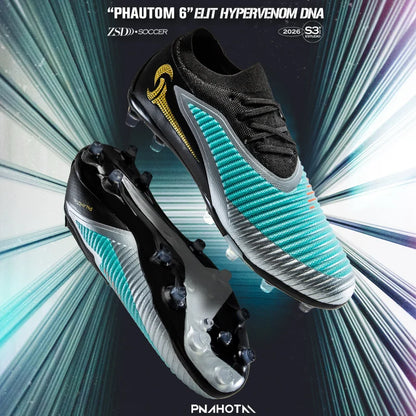 New Men Football Boots Outdoor Sport Boys Long Spikes Non Slip Breathable Match Training Cleats Soccer Shoes Adult Comfortable