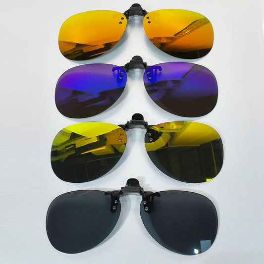 Trendy Cool Clip-on Sunglasses Polarized  Fashion Glasses, for Men Women Outdoor Sports Party Vacation Travel Driving