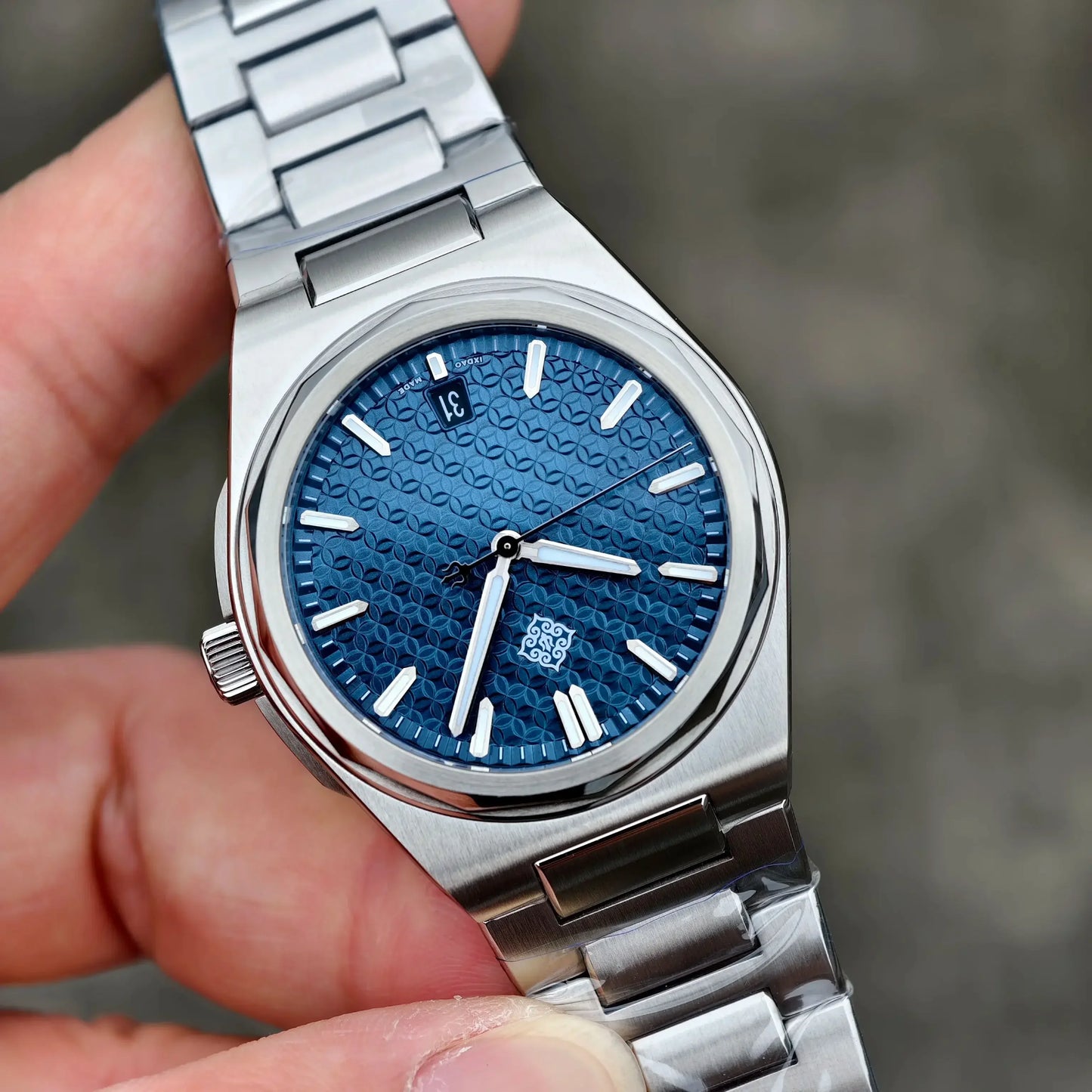 IX&DAO 2026 New Warrior 37mm Men's Automatic Mechanical Watch Blue Miyota 9015 Sapphire Stainless Steel Waterproof 10Bar